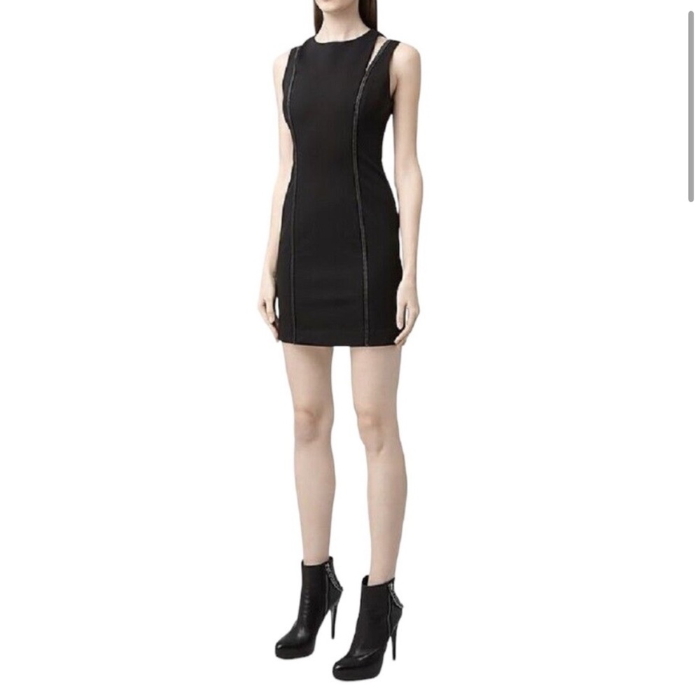 Allsaints zipper dress UK4 US size 0 EU 32